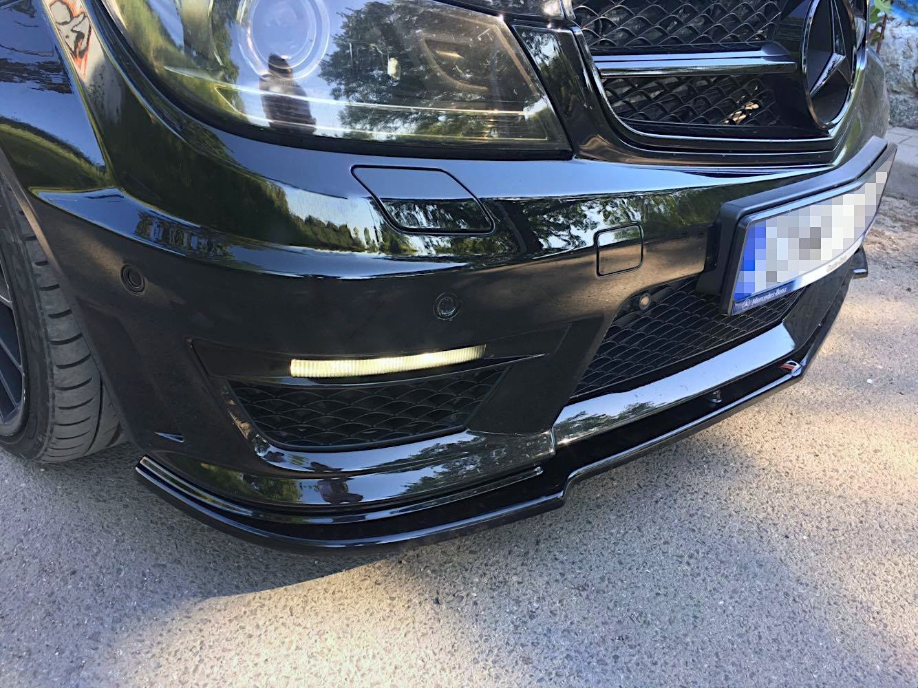 Forreste splitter Mercedes-Benz C63 AMG Sedan / Estate W204 Facelift / S204 Facelift