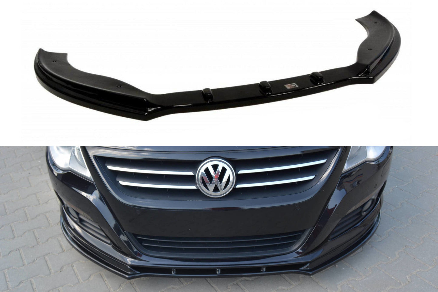 Forreste splitter V.1 VW PASSAT CC PREFACE MODEL, Standard kofanger