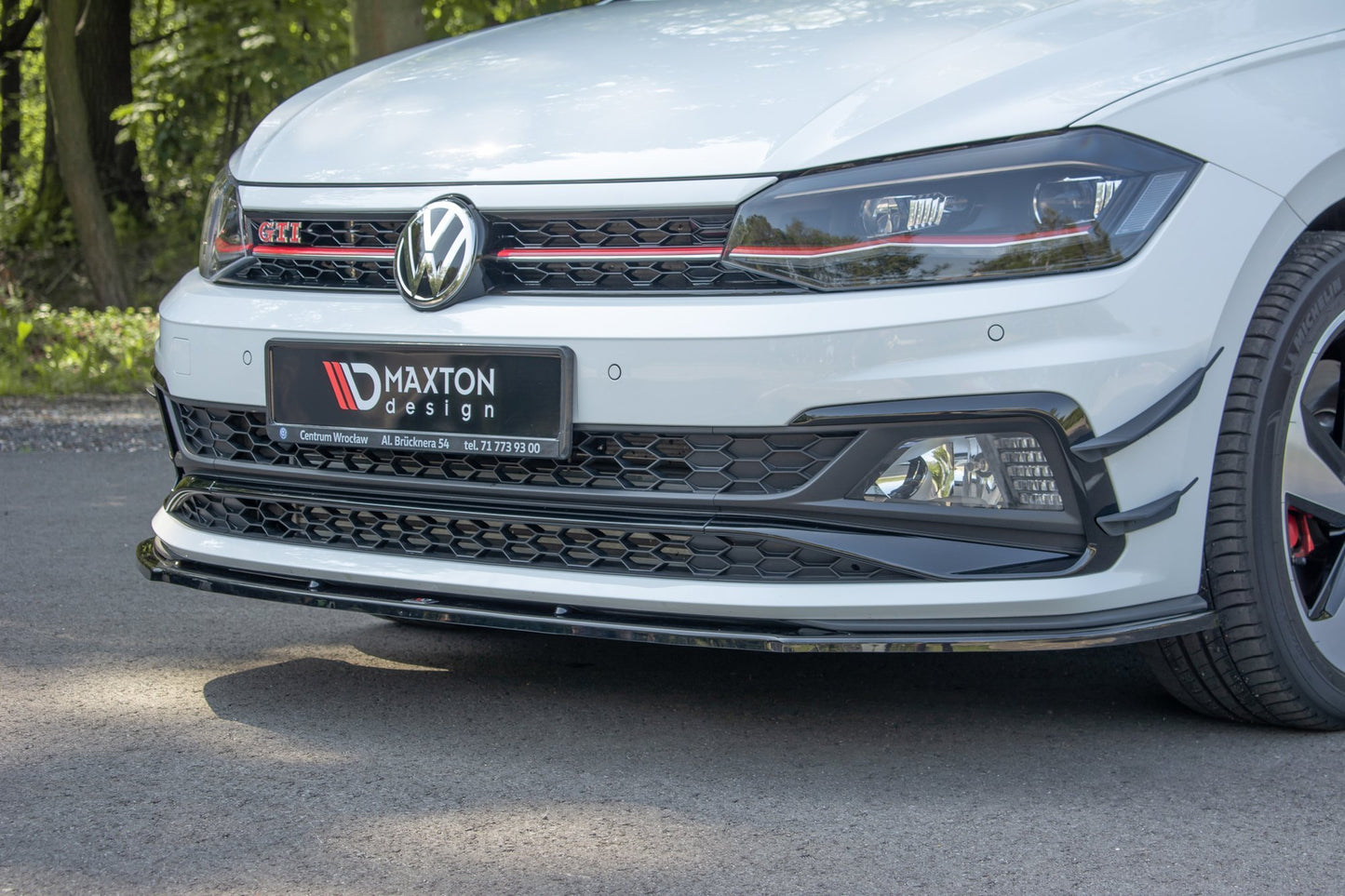 Forreste splitter V.1 Volkswagen Polo GTI / R-line Mk6