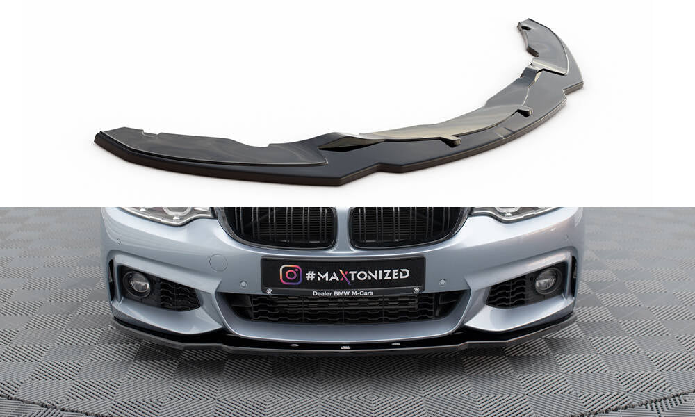 Forreste splitter V.1 til BMW 4 Coupe / Gran Coupe / Cabrio M-Pack F32 / F36 / F33