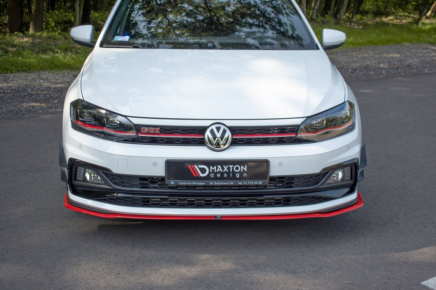 Forreste splitter V.2 Volkswagen Polo GTI / R-line Mk6