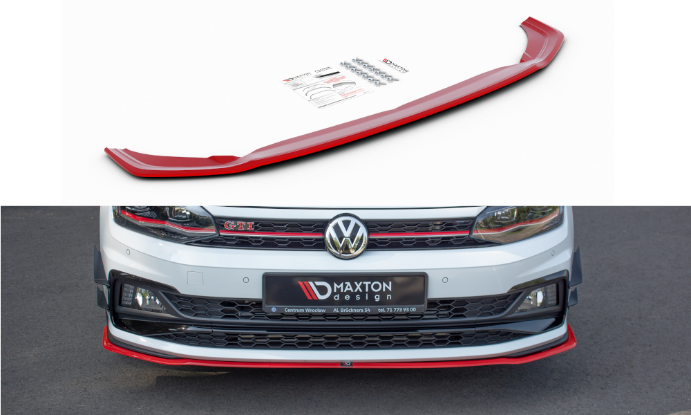 Forreste splitter V.2 Volkswagen Polo GTI / R-line Mk6