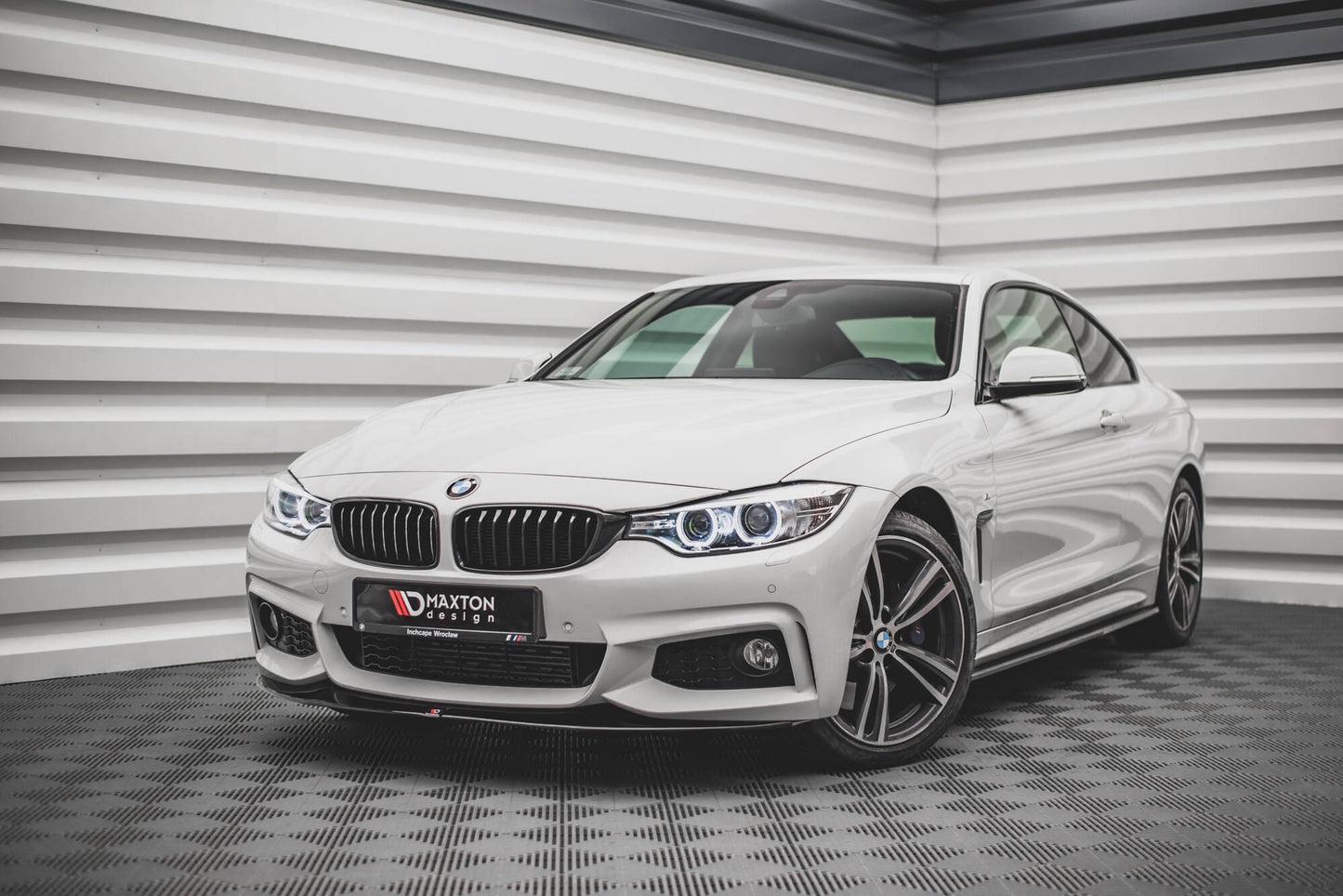 Forreste splitter V.2 til V.2 BMW 4 Coupe / Gran Coupe / Cabrio M-Pack F32 / F36 / F33