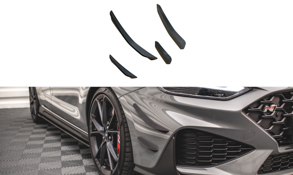 Forkofanger Vinger (Canards) Hyundai I30 N / I30 N-Line Hatchback/Fastback Mk3 Facelift