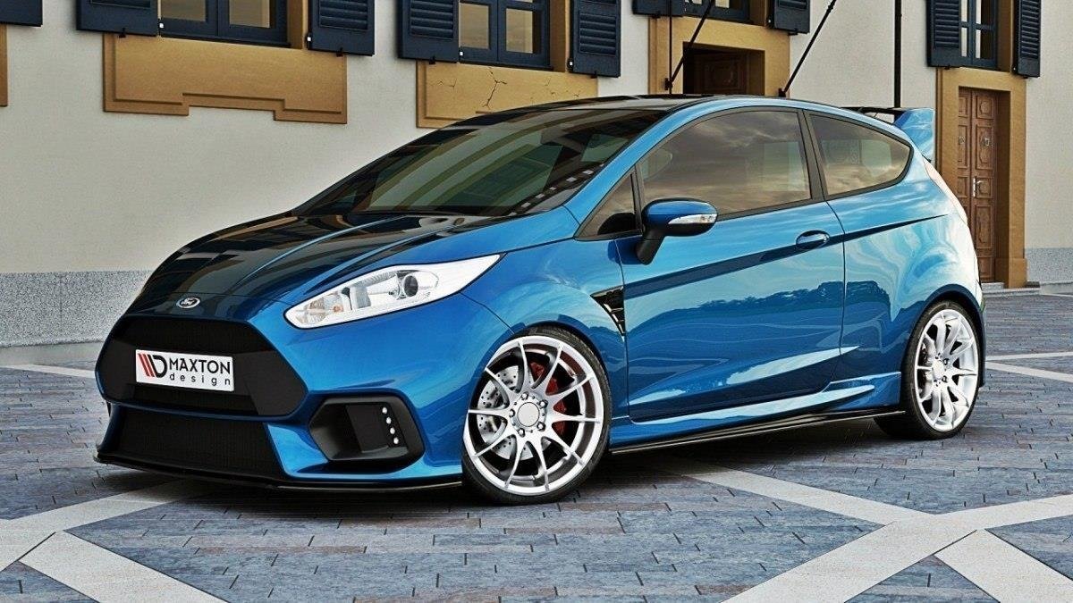 Forreste splitter (Focus RS Look kofanger) Ford Fiesta Mk7 FL
