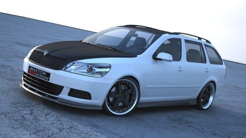Forreste splitter Skoda Octavia Mk2 FL