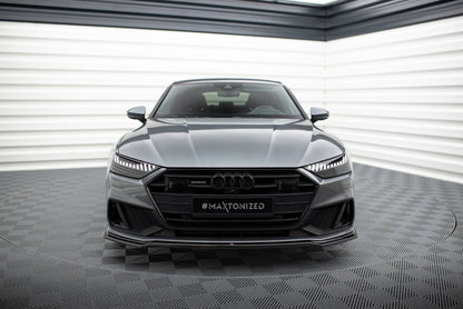 Forreste splitter V.1 Audi A7 S-Line C8 / S7 C8 / C8 Facelift / S7 Facelift