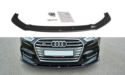 Forreste splitter V.1 Audi S3 / A3 S-Line Hatchback / Sportback 8V Facelift