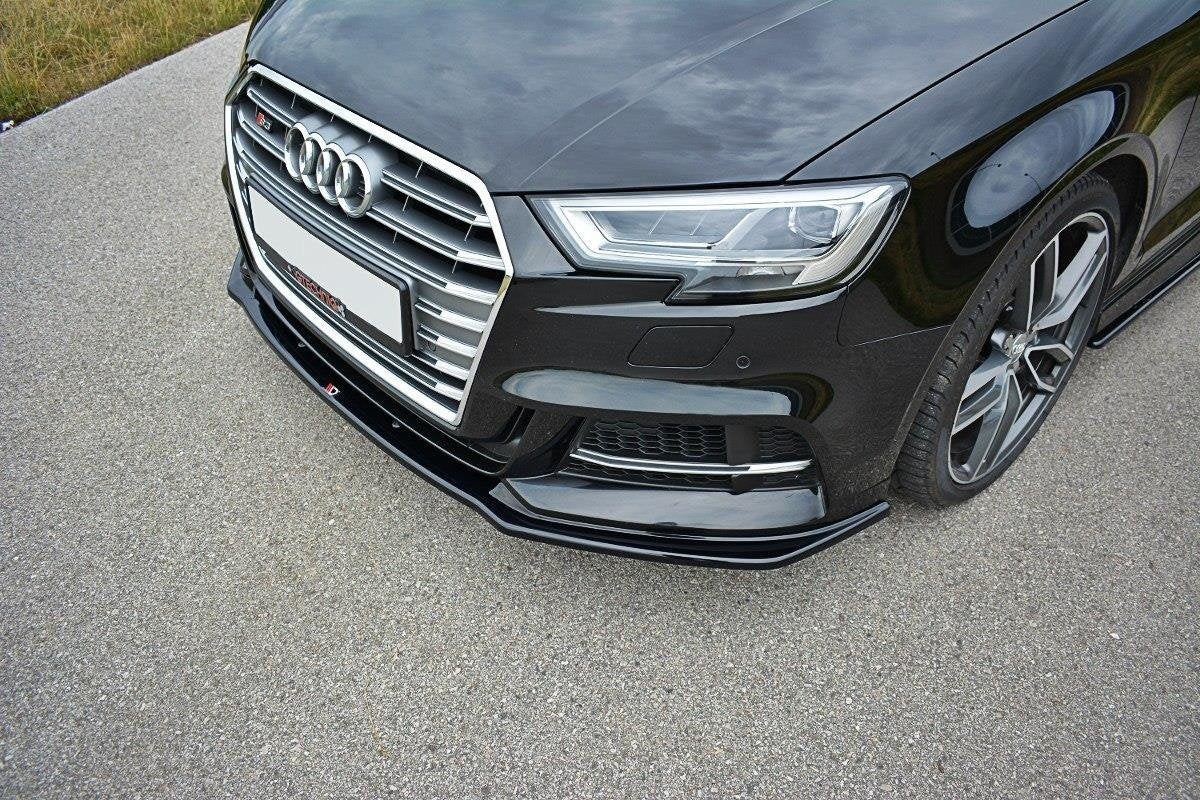 Forreste splitter V.1 Audi S3 / A3 S-Line Hatchback / Sportback 8V Facelift