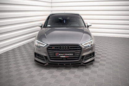 Forreste splitter V.1 Audi S3 / A3 S-Line Sportback 8V Facelift