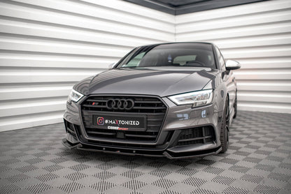 Forreste splitter V.1 Audi S3 / A3 S-Line Sportback 8V Facelift