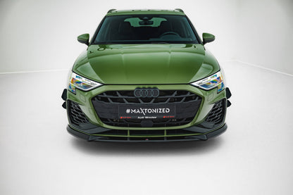 Forreste splitter V.1 Audi S3 Sportback / A3 S-line Sportback 8Y Facelift