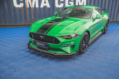 Forreste splitter V.1 + Flaps Ford Mustang GT Mk6 Facelift