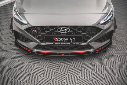 Forreste splitter V.1 + Flaps Hyundai I30 N / I30 N-Line Hatchback/Fastback Mk3 Facelift
