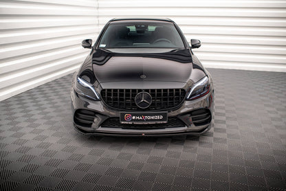 Forreste splitter V.1 Mercedes-Benz C AMG Line Sedan / Coupe / Estate W205 / C205 / S205 Facelift
