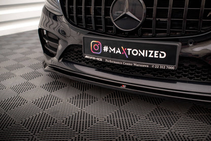 Forreste splitter V.1 Mercedes-Benz C AMG Line Sedan / Coupe / Estate W205 / C205 / S205 Facelift