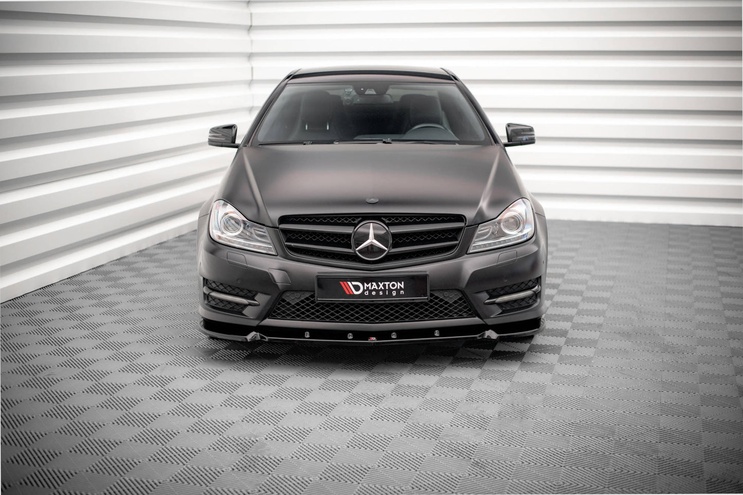 Forreste splitter V.1 Mercedes-Benz C Coupe / Sedan / Estate AMG-Line C204 / W204 Facelift / S204 Facelift