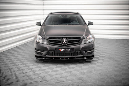 Forreste splitter V.1 Mercedes-Benz C Coupe / Sedan / Estate AMG-Line C204 / W204 Facelift / S204 Facelift
