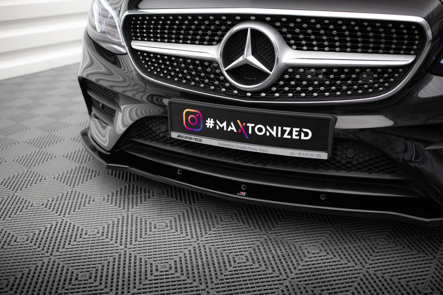 Forreste splitter V.1 Mercedes-Benz E-Class W213 Coupe (C238) / Cabriolet (A238) AMG-Line / 53 AMG