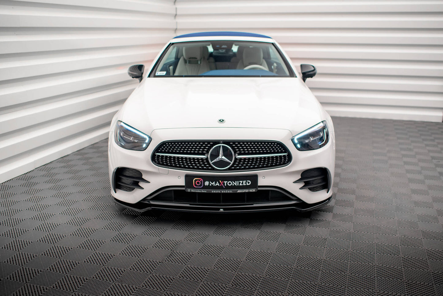 Forreste splitter V.1 Mercedes-Benz E-Class W213 Coupe Facelift (C238 Facelift) / Cabriolet (A238 Facelift) AMG-Line / 53 AMG