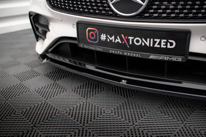 Forreste splitter V.1 Mercedes-Benz E-Class W213 Coupe Facelift (C238 Facelift) / Cabriolet (A238 Facelift) AMG-Line / 53 AMG