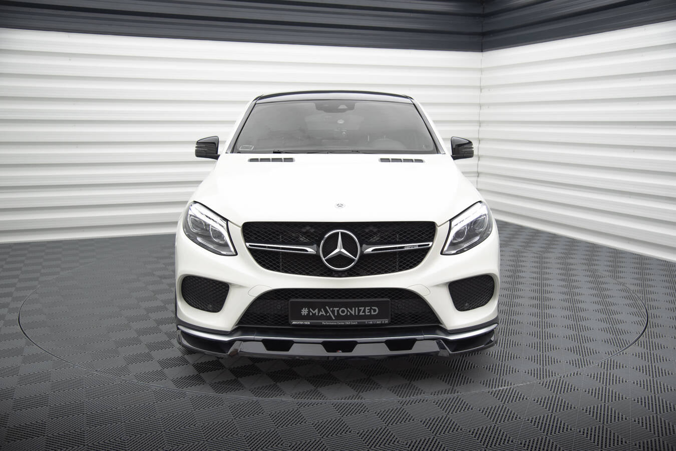 Forreste splitter V.1 Mercedes-Benz GLE Coupe 43 AMG / AMG-Line C292