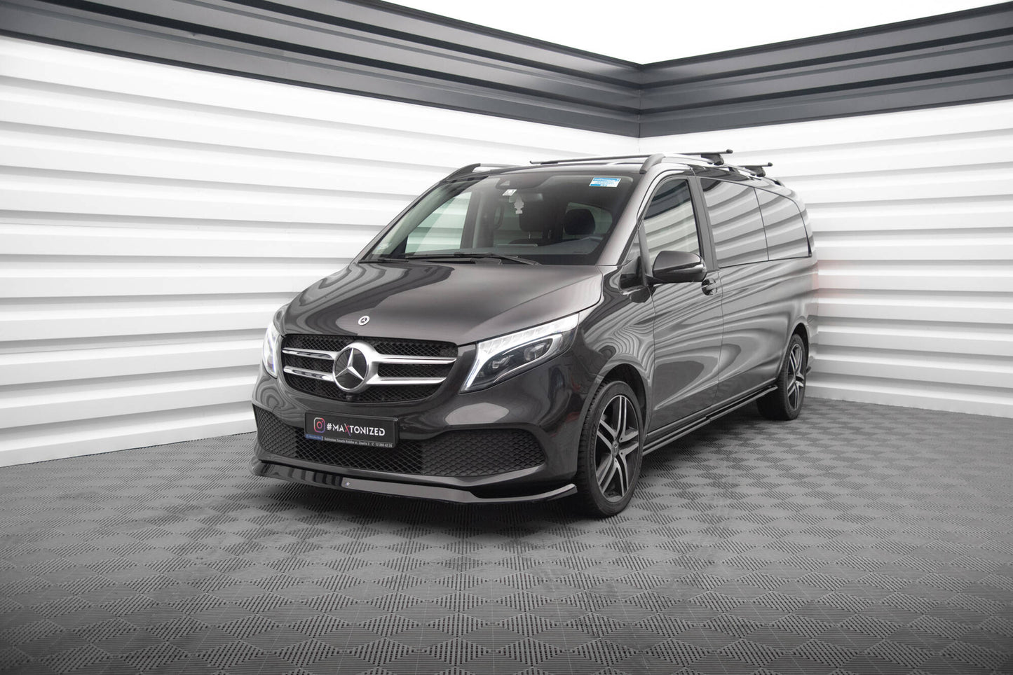 Forreste splitter V.1 Mercedes-Benz V-Class W447 Facelift