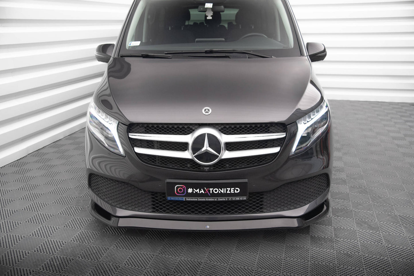 Forreste splitter V.1 Mercedes-Benz V-Class W447 Facelift