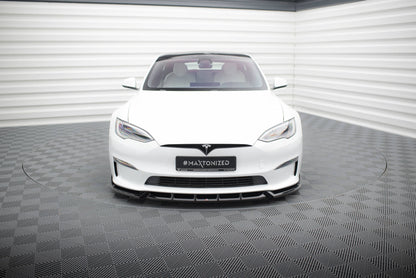 Forreste splitter V.1 Tesla Model S Plaid Mk1 Facelift