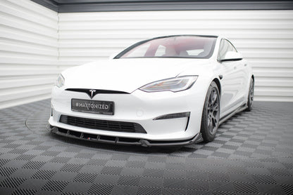 Forreste splitter V.1 Tesla Model S Plaid Mk1 Facelift