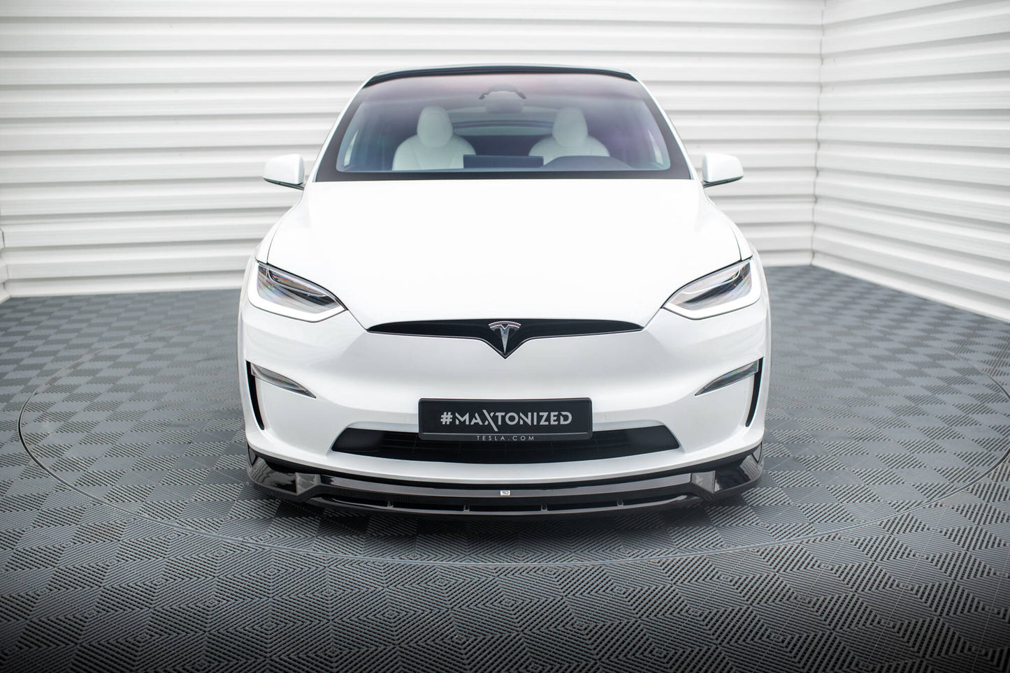 Forreste splitter V.1 Tesla Model X Mk1 Facelift