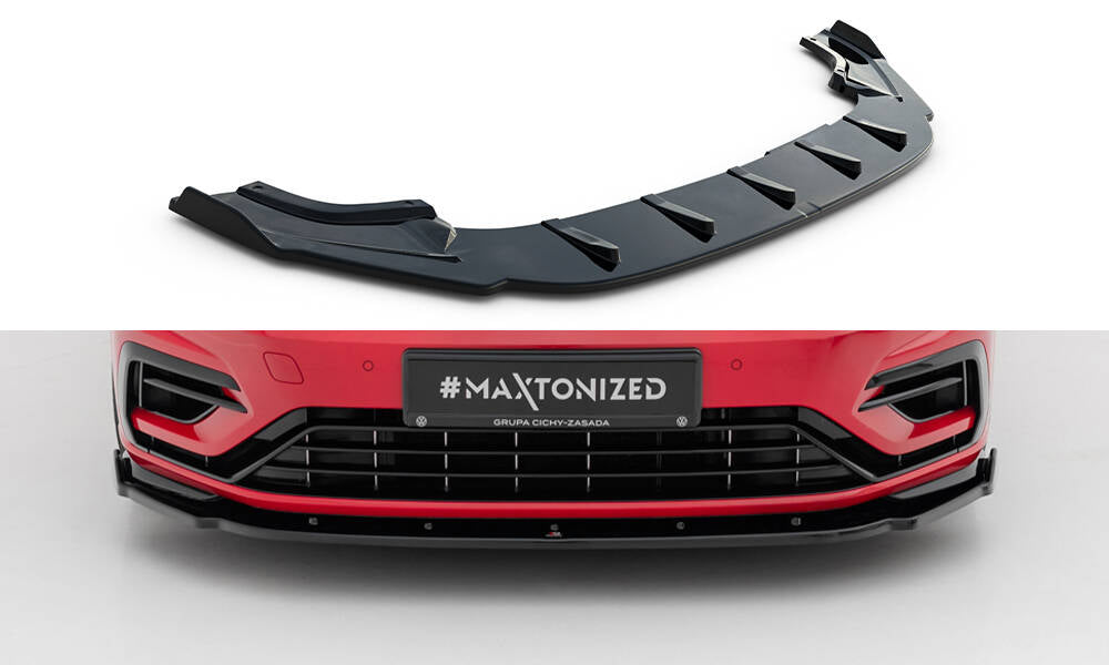 Forreste splitter V.1 Volkswagen Golf R / R-Line Mk7 Facelift