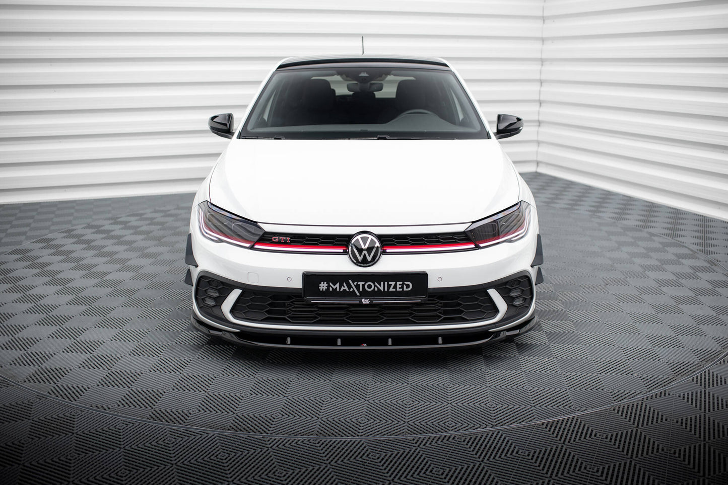Forreste splitter V.1 Volkswagen Polo GTI Mk6 Facelift