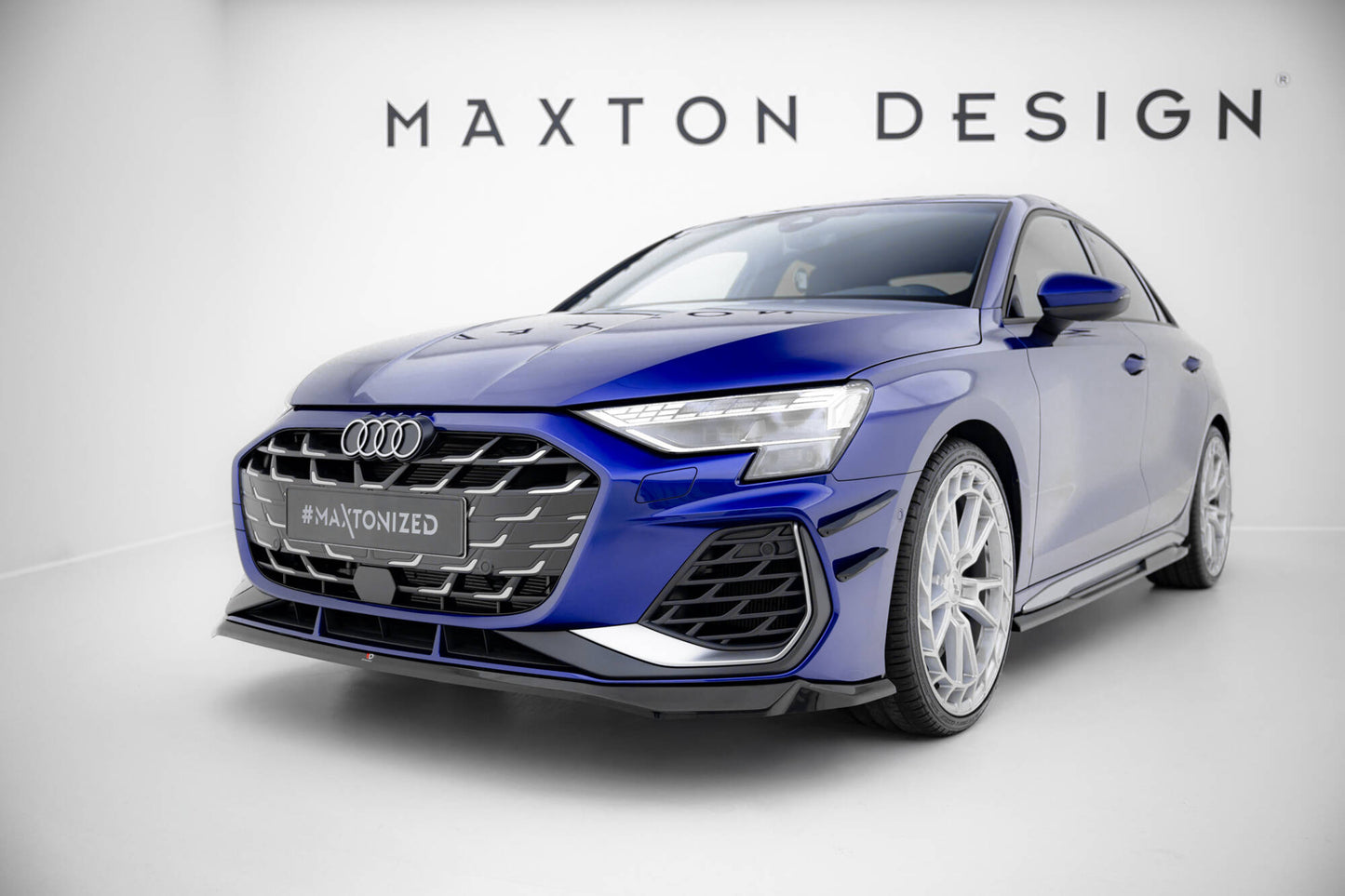Forreste splitter V.2 Audi A3 S-Line Sedan / S3 Sedan 8Y Facelift