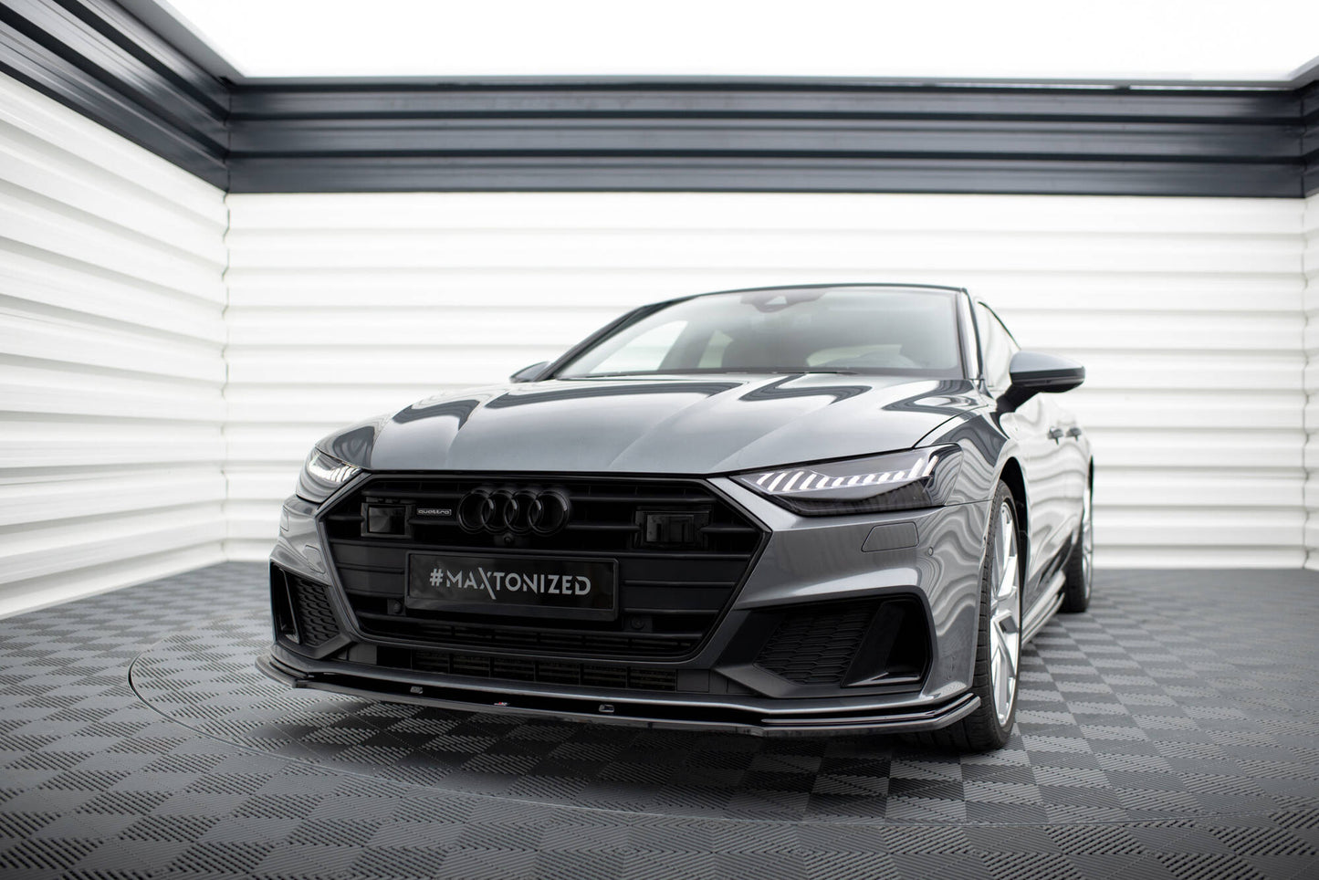 Forreste splitter V.2 Audi A7 S-Line C8 / S7 C8 / C8 Facelift / S7 Facelift