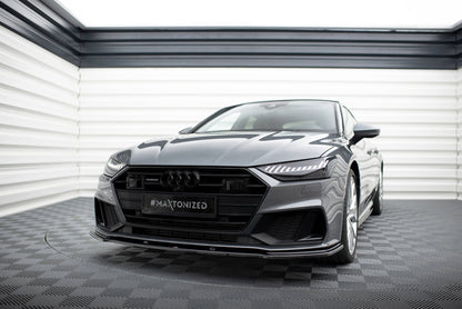 Forreste splitter V.2 Audi A7 S-Line C8 / S7 C8 / C8 Facelift / S7 Facelift