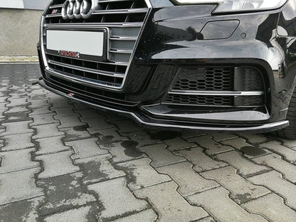 Forreste splitter V.2 Audi S3 / A3 S-Line 8V FL Sedan