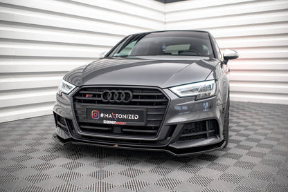 Forreste splitter V.2 Audi S3 / A3 S-Line Sportback 8V Facelift