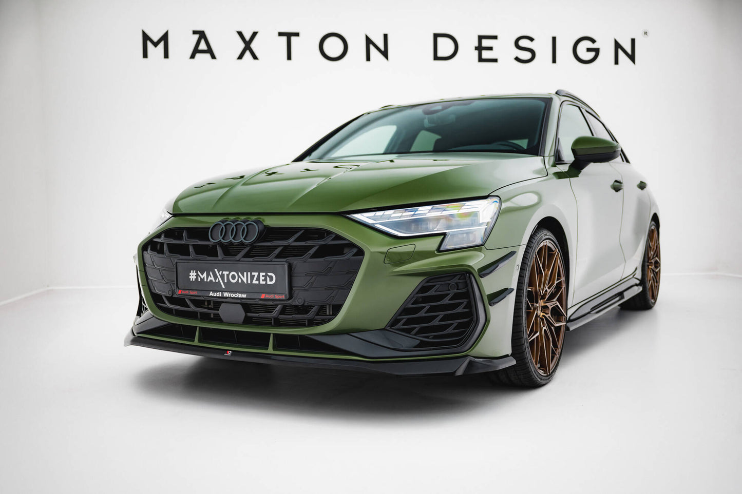 Forreste splitter V.2 Audi S3 Sportback / A3 S-line Sportback 8Y Facelift