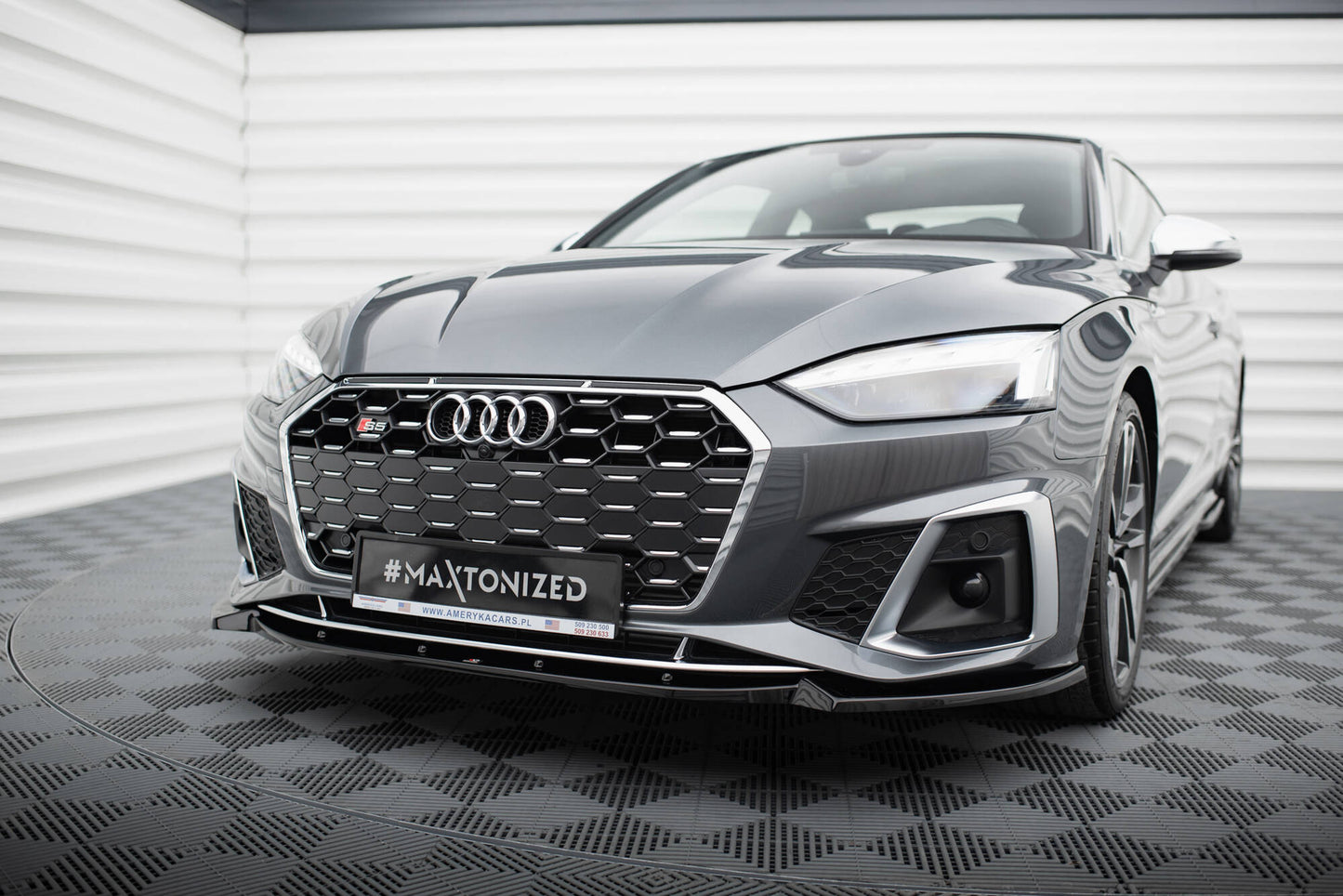 Forreste splitter V.2 Audi S5 / A5 S-Line F5 Facelift