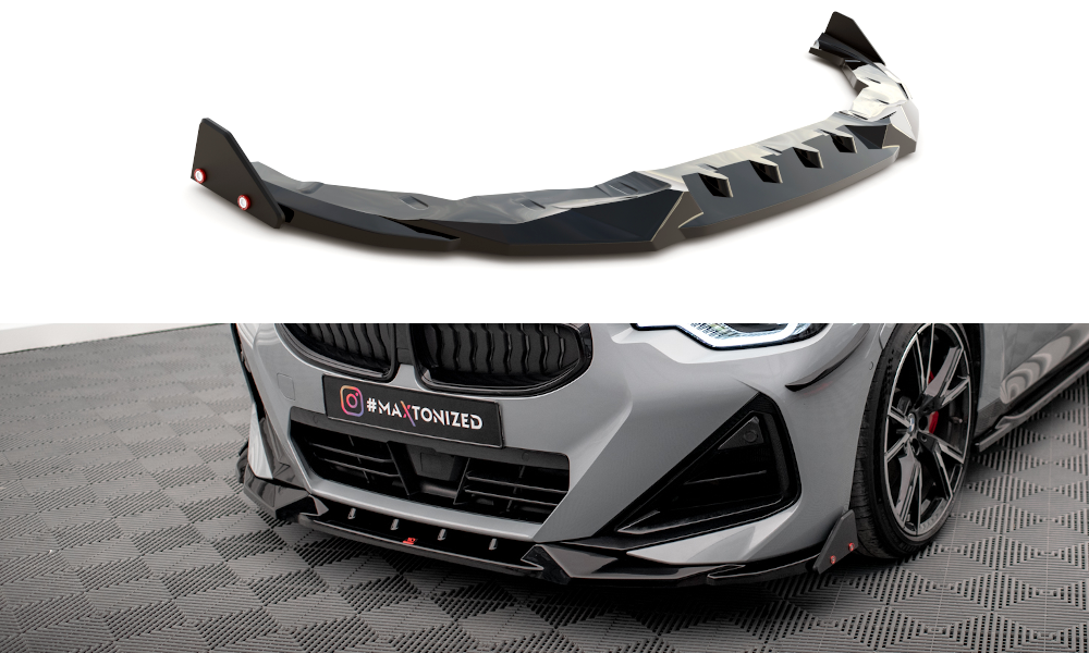 Forreste splitter V.2 + Flaps BMW 2 Coupe M-Pack / M240i G42
