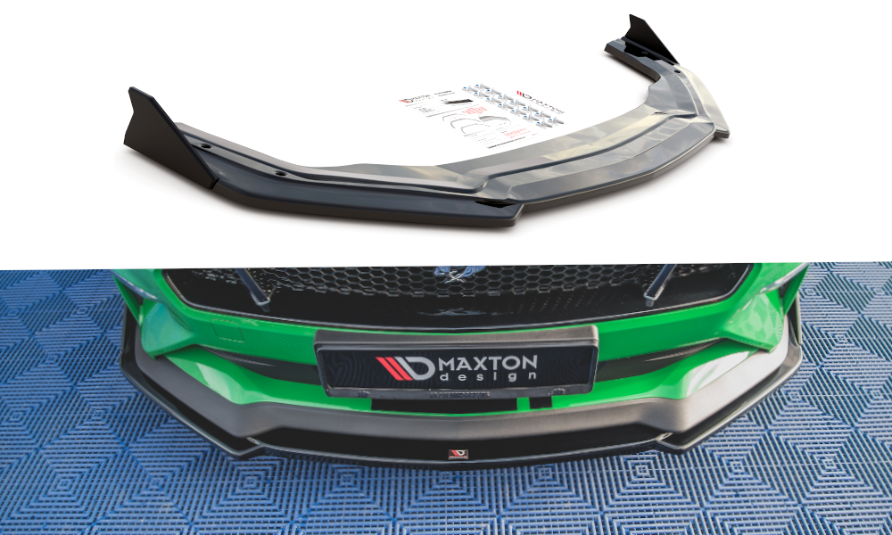 Forreste splitter V.2 + Flaps Ford Mustang GT Mk6 Facelift