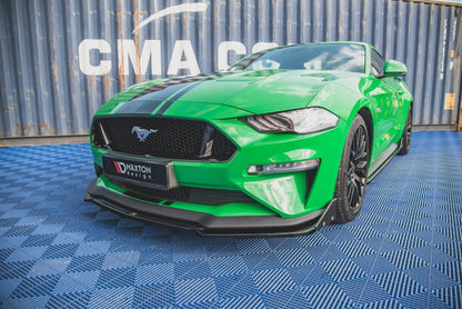 Forreste splitter V.2 + Flaps Ford Mustang GT Mk6 Facelift