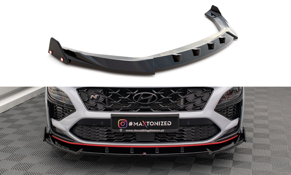 Forreste splitter V.2 + Flaps Hyundai Kona N Mk1