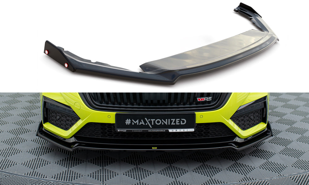 Forreste splitter V.2 + Flaps Skoda Octavia RS Mk4