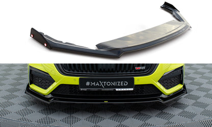 Forreste splitter V.2 + Flaps Skoda Octavia RS Mk4