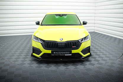 Forreste splitter V.2 + Flaps Skoda Octavia RS Mk4