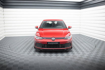 Forreste splitter V.2 + Flaps Volkswagen Golf GTI / GTE / GTD / R-Line Mk8
