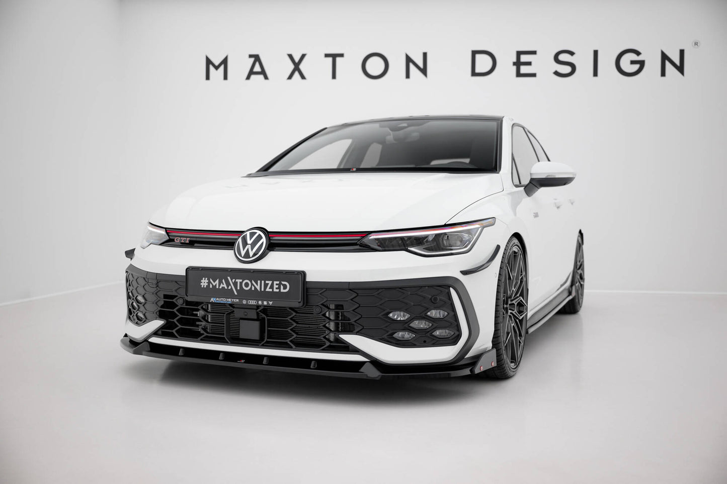 Forreste splitter V.2 + Flaps Volkswagen Golf GTI / GTE / R-Line Mk8 Facelift