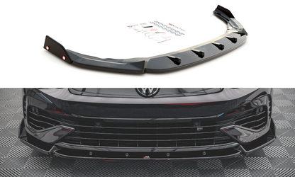 Forreste splitter V.2 + Flaps Volkswagen Golf R Mk8